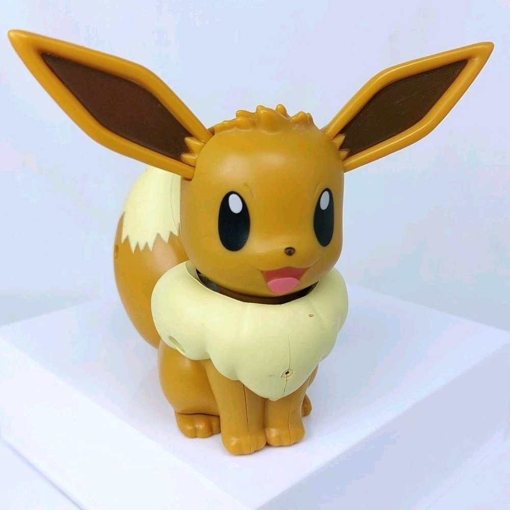 Pokemon My Partner Eevee Talking Action Figure 4" RESPONDS TO VOICE WORKS!